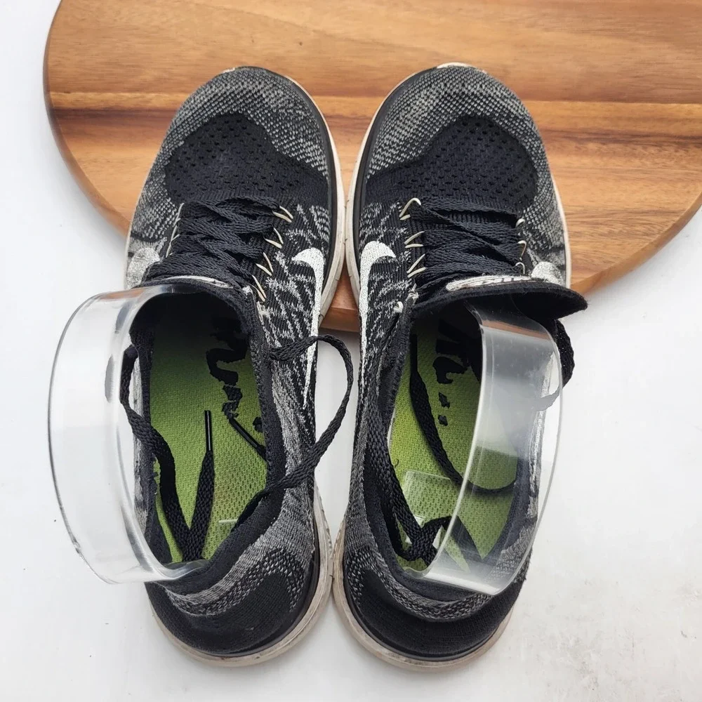 Nike Womens Free 4.0 Flyknit Running Shoes Womens 7‎ Black   717076-001 Sneakers